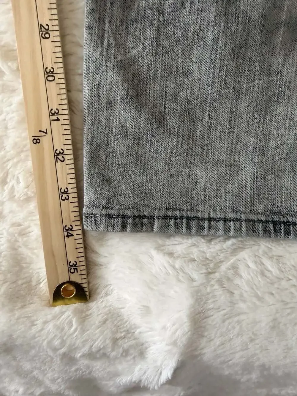 True Religion Slim Runstitch Moto Jeans Grey Acid Wash 36